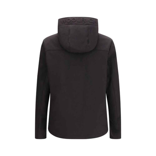 Black Polyester Shell Jacket