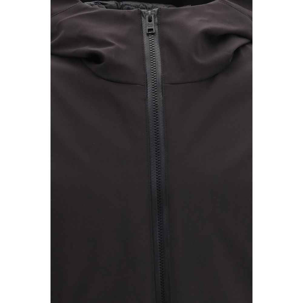 Black Polyester Shell Jacket