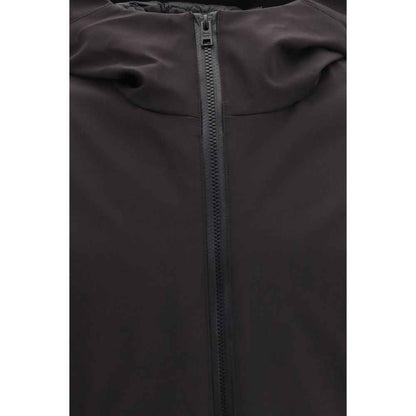 Black Polyester Shell Jacket