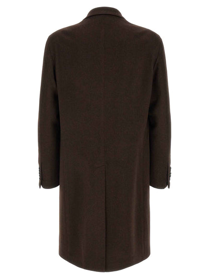 Brown Virgin Wool Coat