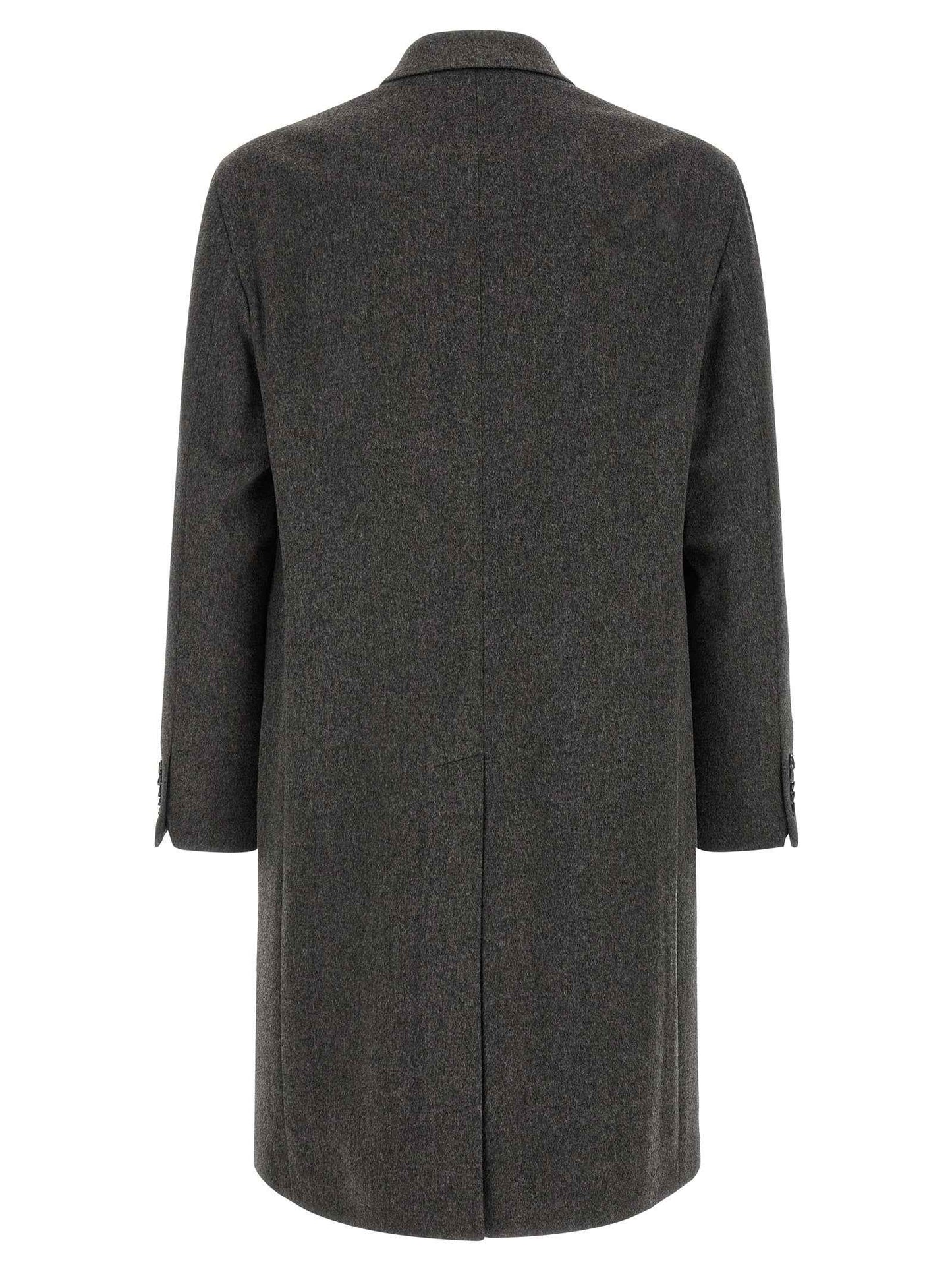 Gray Virgin Wool Coat