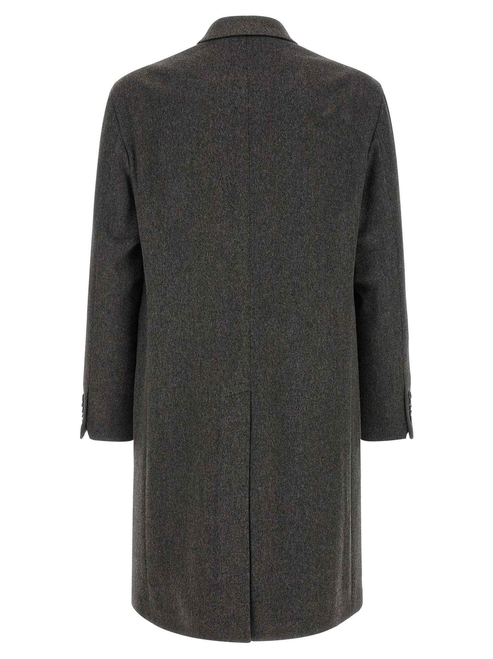 Gray Virgin Wool Coat