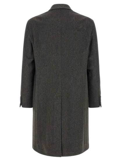 Gray Virgin Wool Coat