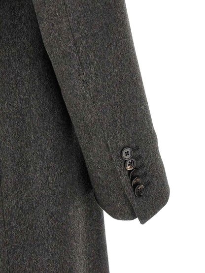 Gray Virgin Wool Coat
