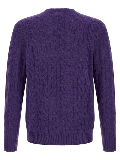 Purple Wool Cardigan