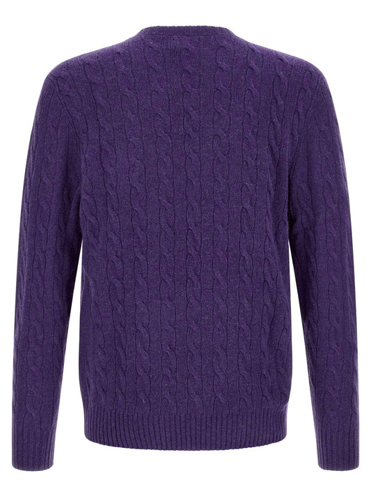 Purple Wool Cardigan