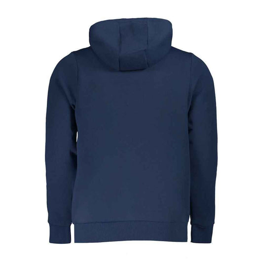 Blue Cotton Men Sweatshirt