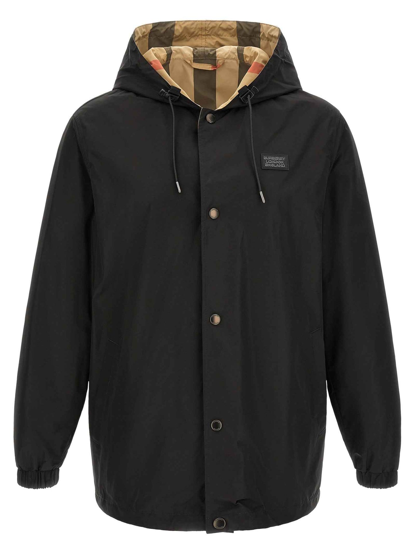Black Polyester Coat