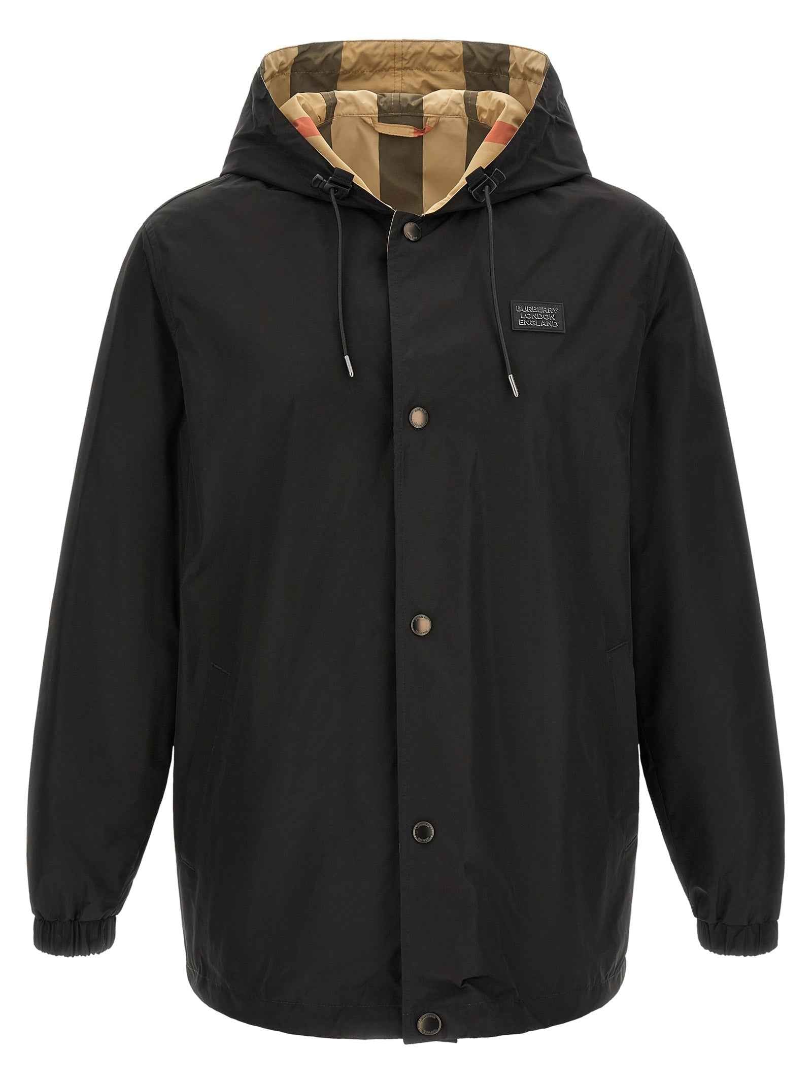 Black Polyester Coat