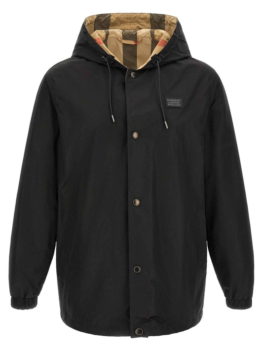 Black Polyester Coat