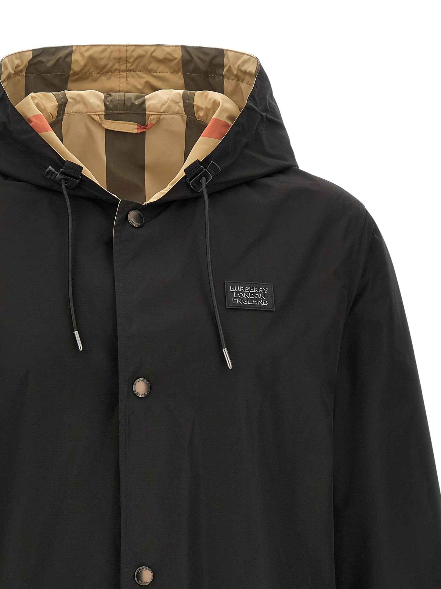 Black Polyester Coat