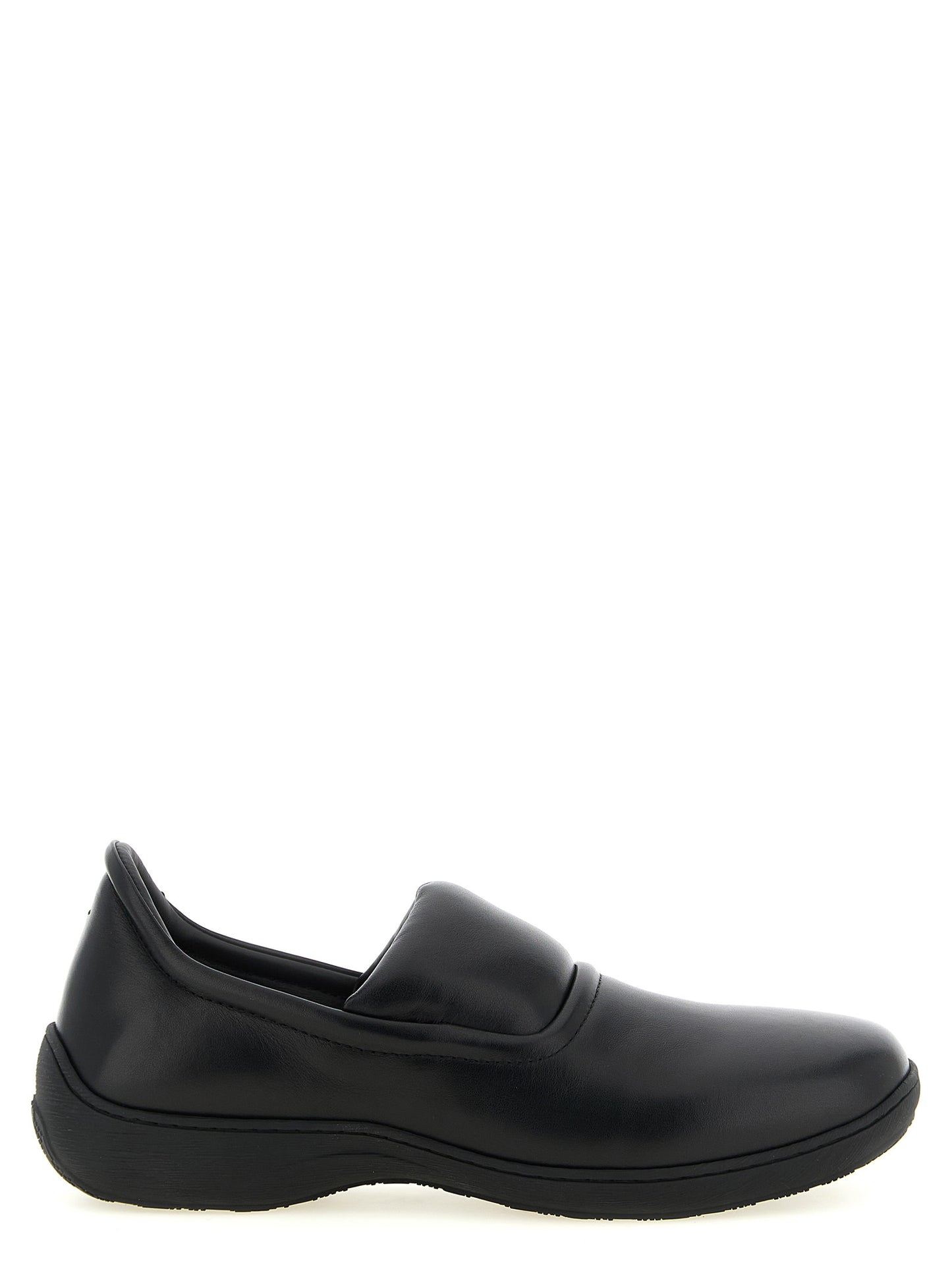 Black Calfskin Slip-On Loafers
