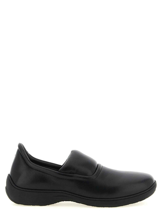 Black Calfskin Slip-On Loafers