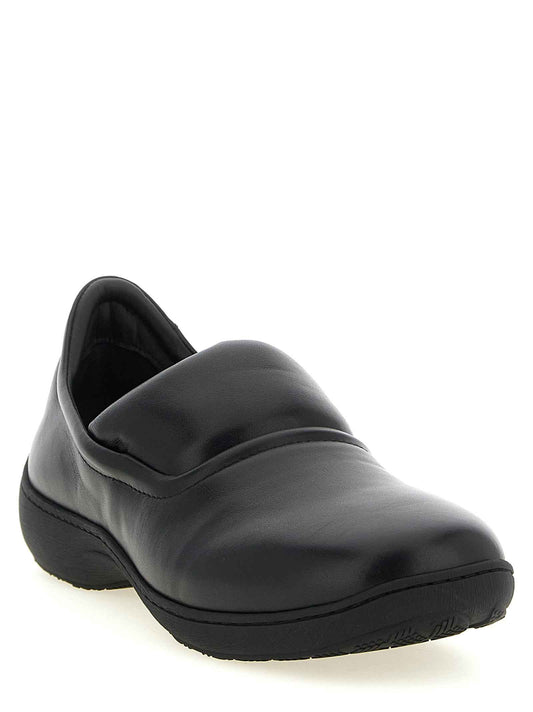 Black Calfskin Slip-On Loafers