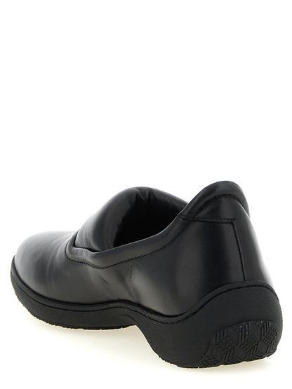 Black Calfskin Slip-On Loafers