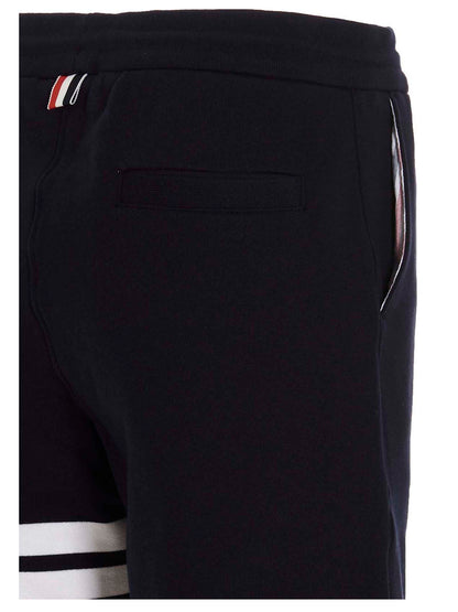 Blue Cotton Bermuda Shorts
