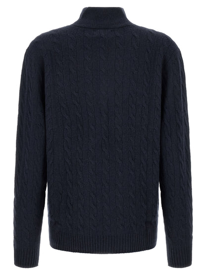 Blue Wool Cardigan