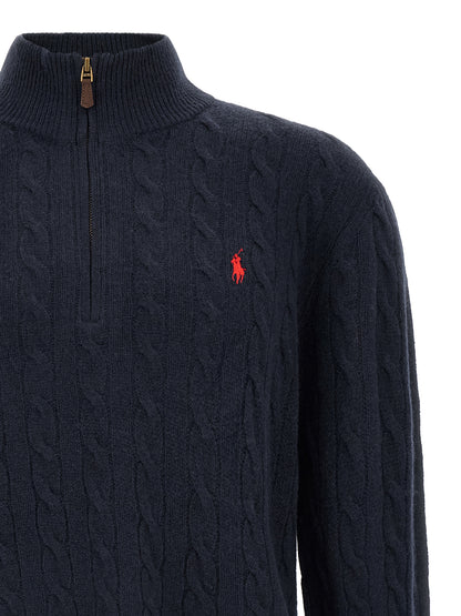 Blue Wool Cardigan