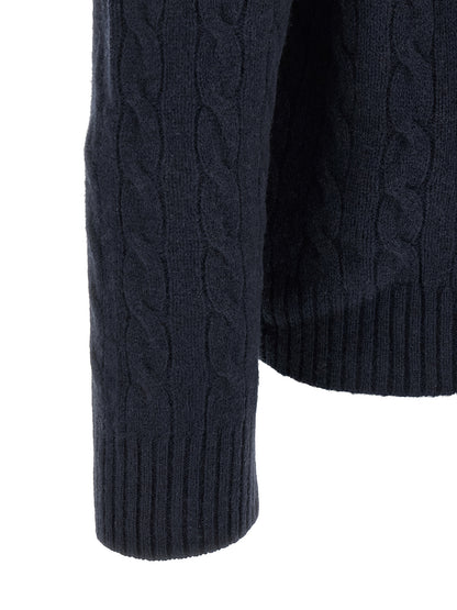 Blue Wool Cardigan