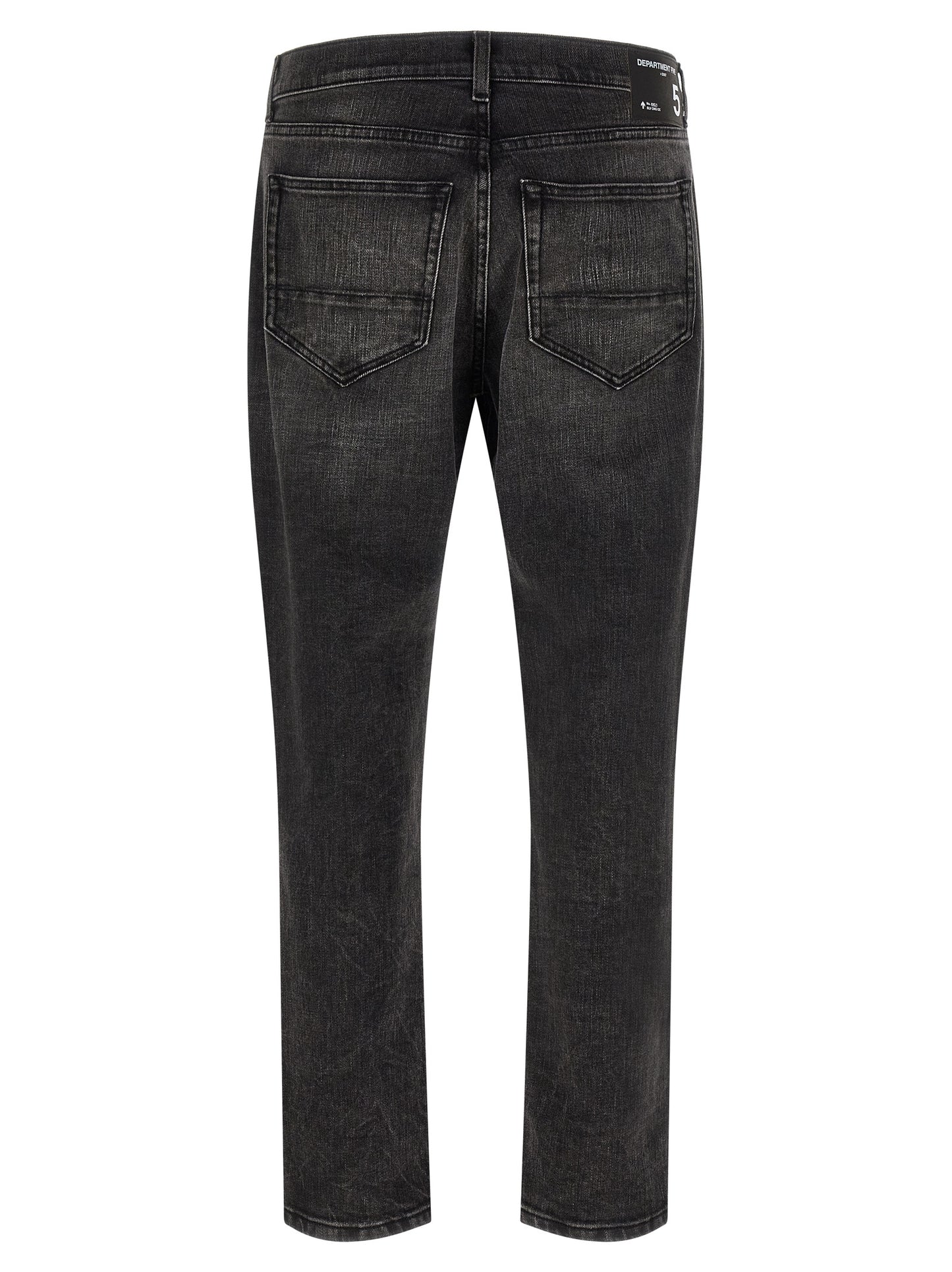 Black Cotton Cropped Jeans