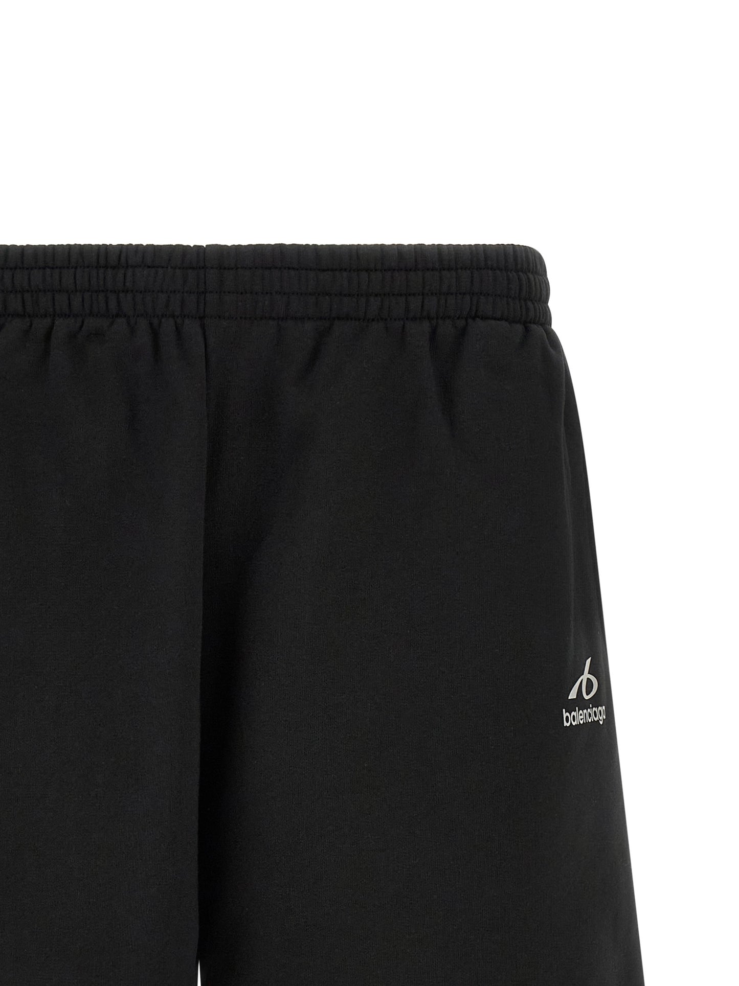 Black Cotton Bermuda Shorts