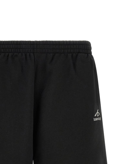 Black Cotton Bermuda Shorts