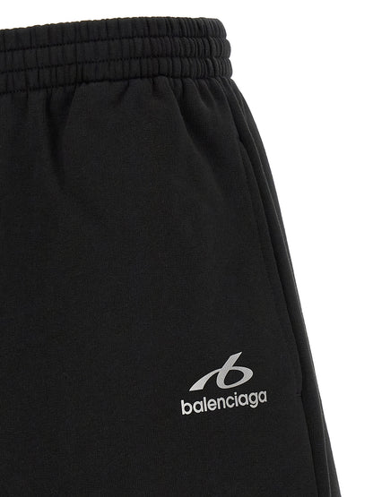 Black Cotton Bermuda Shorts