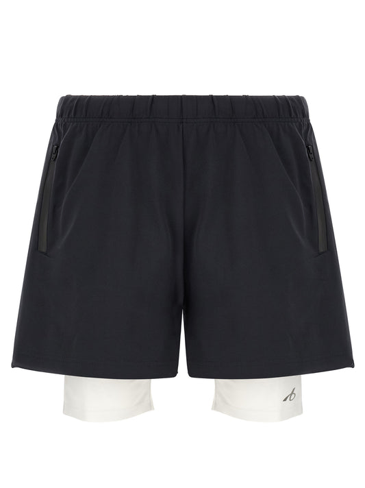 Bicolor Polyamide Bermuda Shorts