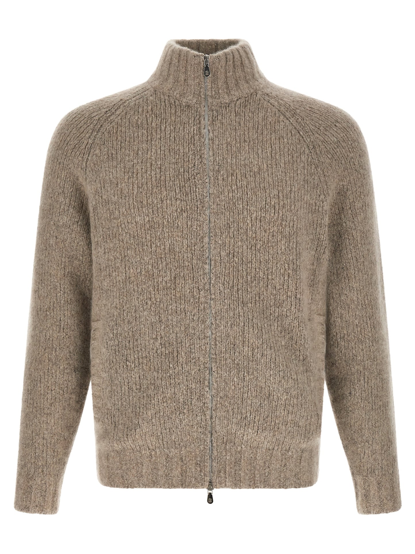 Beige Cashmere Cardigan