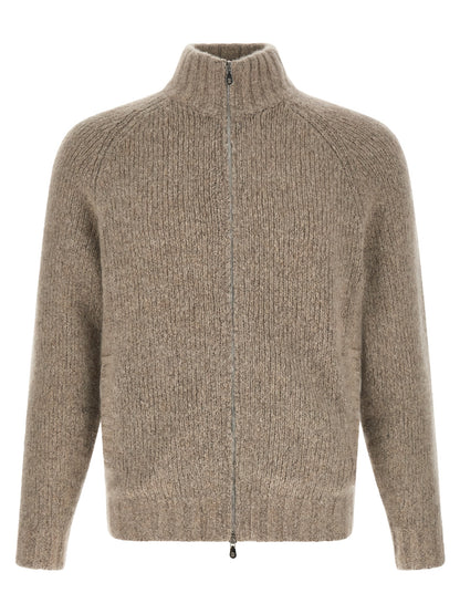 Beige Cashmere Cardigan