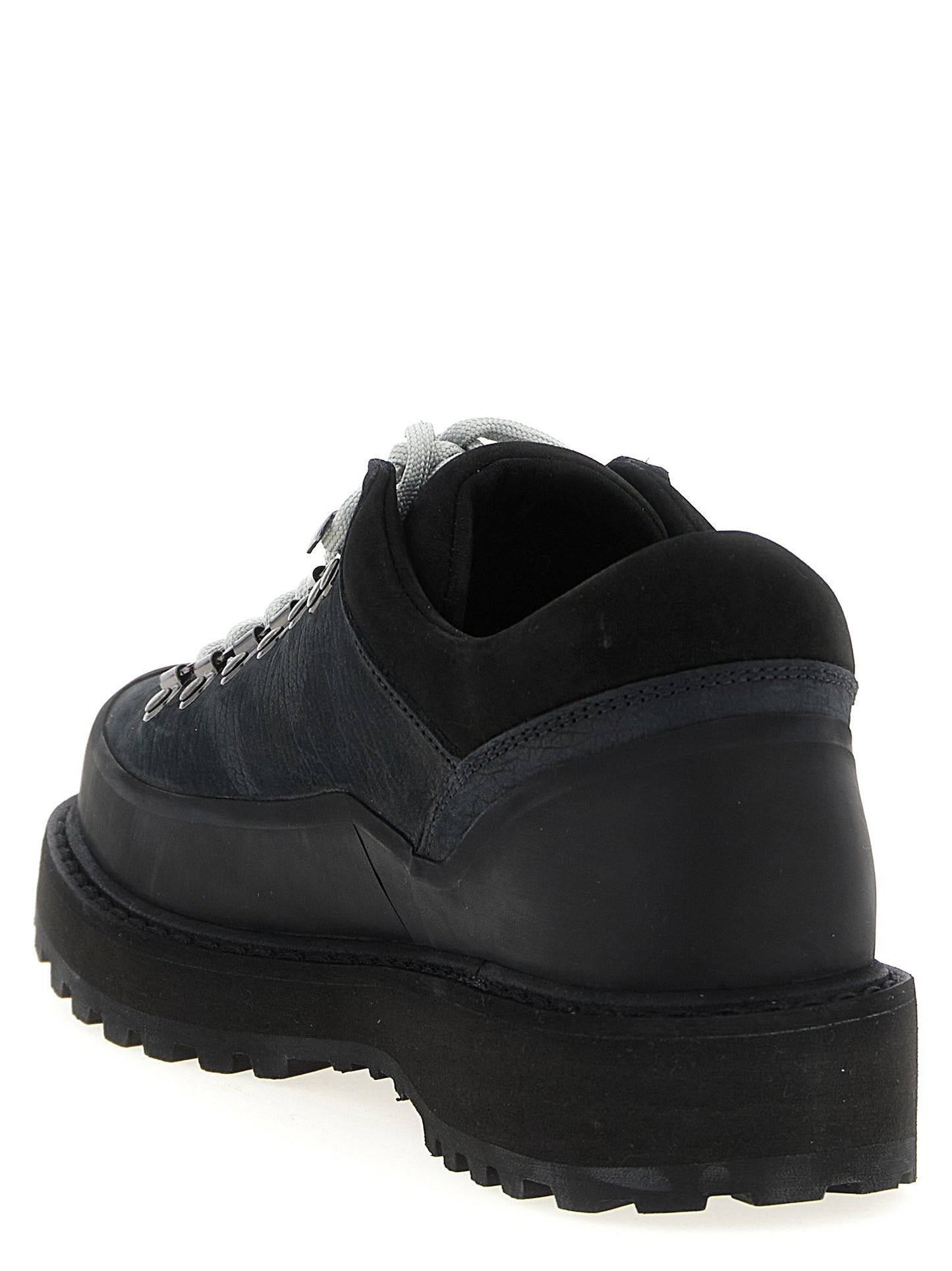 Black Cowhide Ankle Boots
