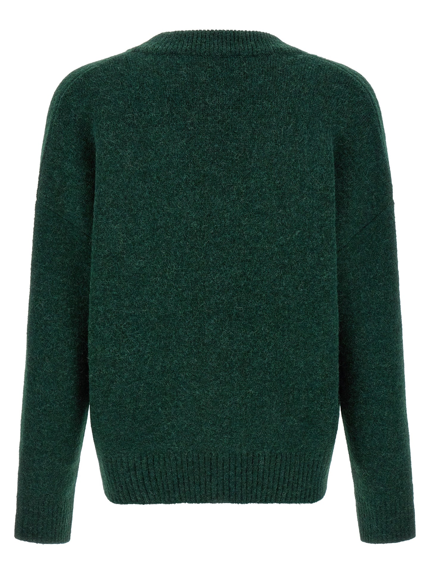 Bicolor Alpaca Leather Cardigan