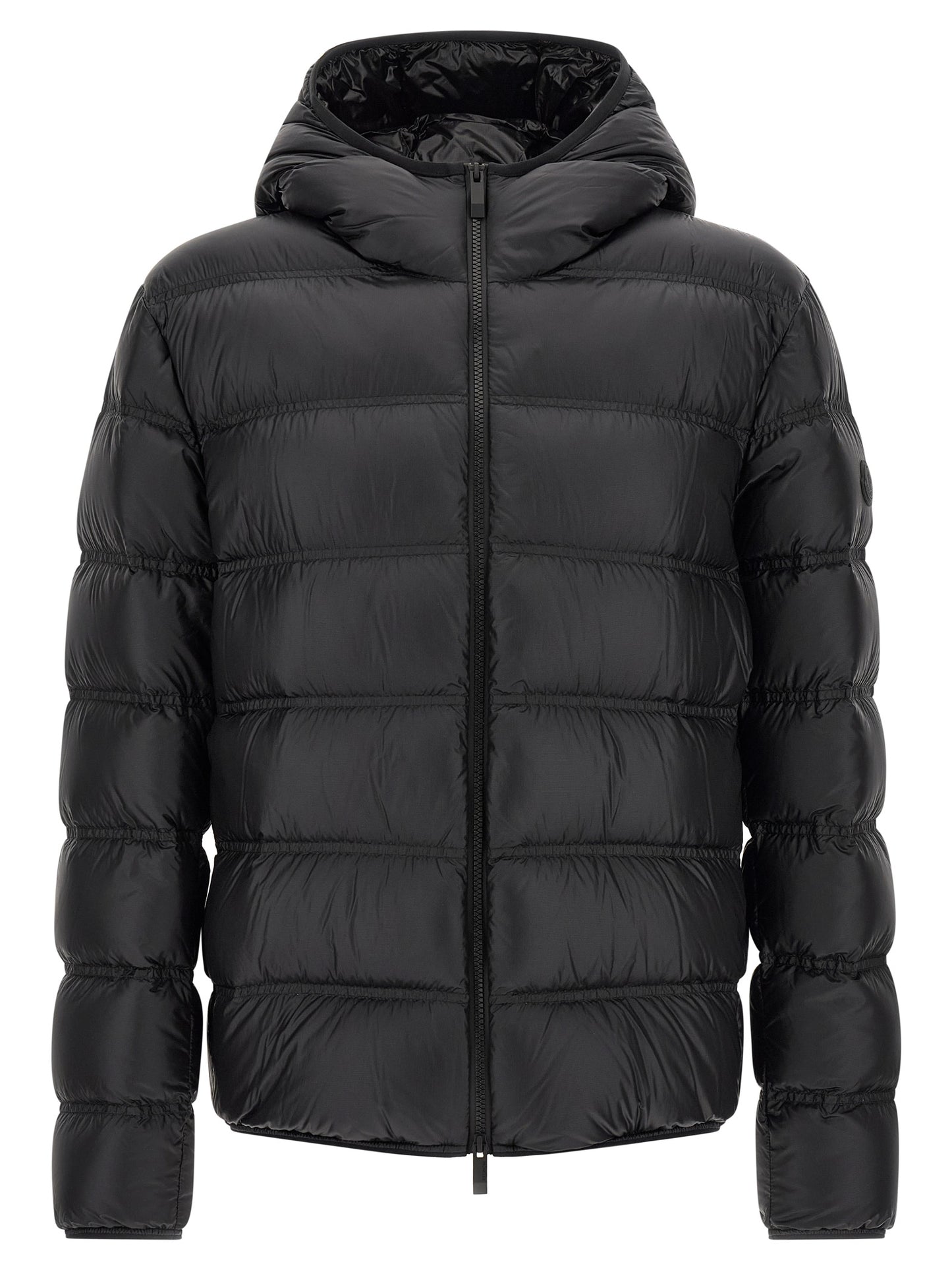 Black Polyamide Full-Length Jacket
