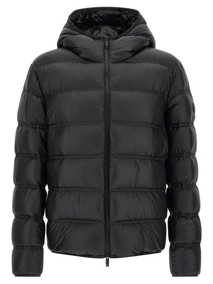 Black Polyamide Full-Length Jacket