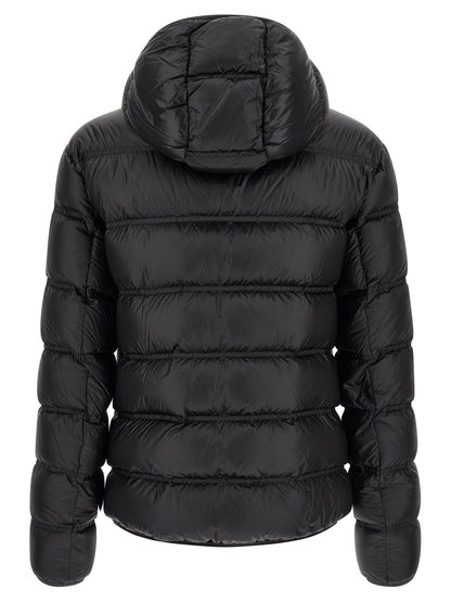 Black Polyamide Full-Length Jacket