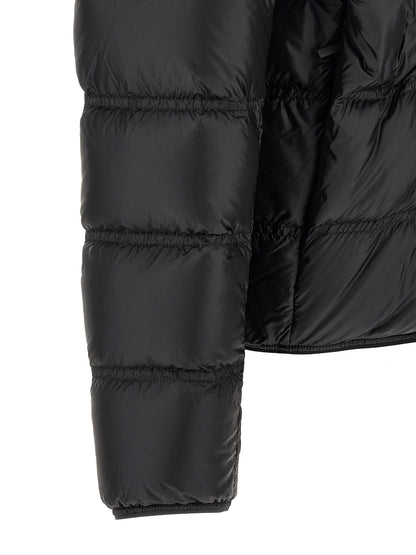 Black Polyamide Full-Length Jacket