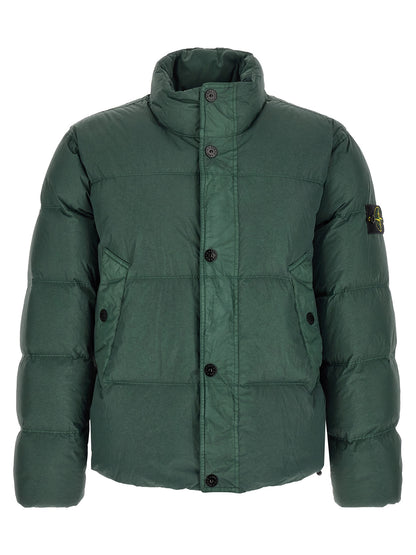 Bicolor Polyamide Full-Length Jacket