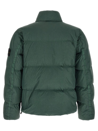 Bicolor Polyamide Full-Length Jacket