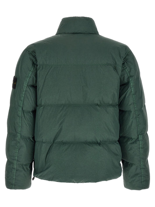 Bicolor Polyamide Full-Length Jacket