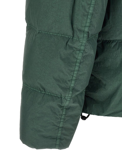 Bicolor Polyamide Full-Length Jacket