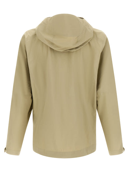 Beige Nylon Shell Jacket