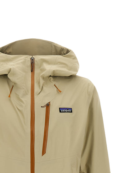 Beige Nylon Shell Jacket