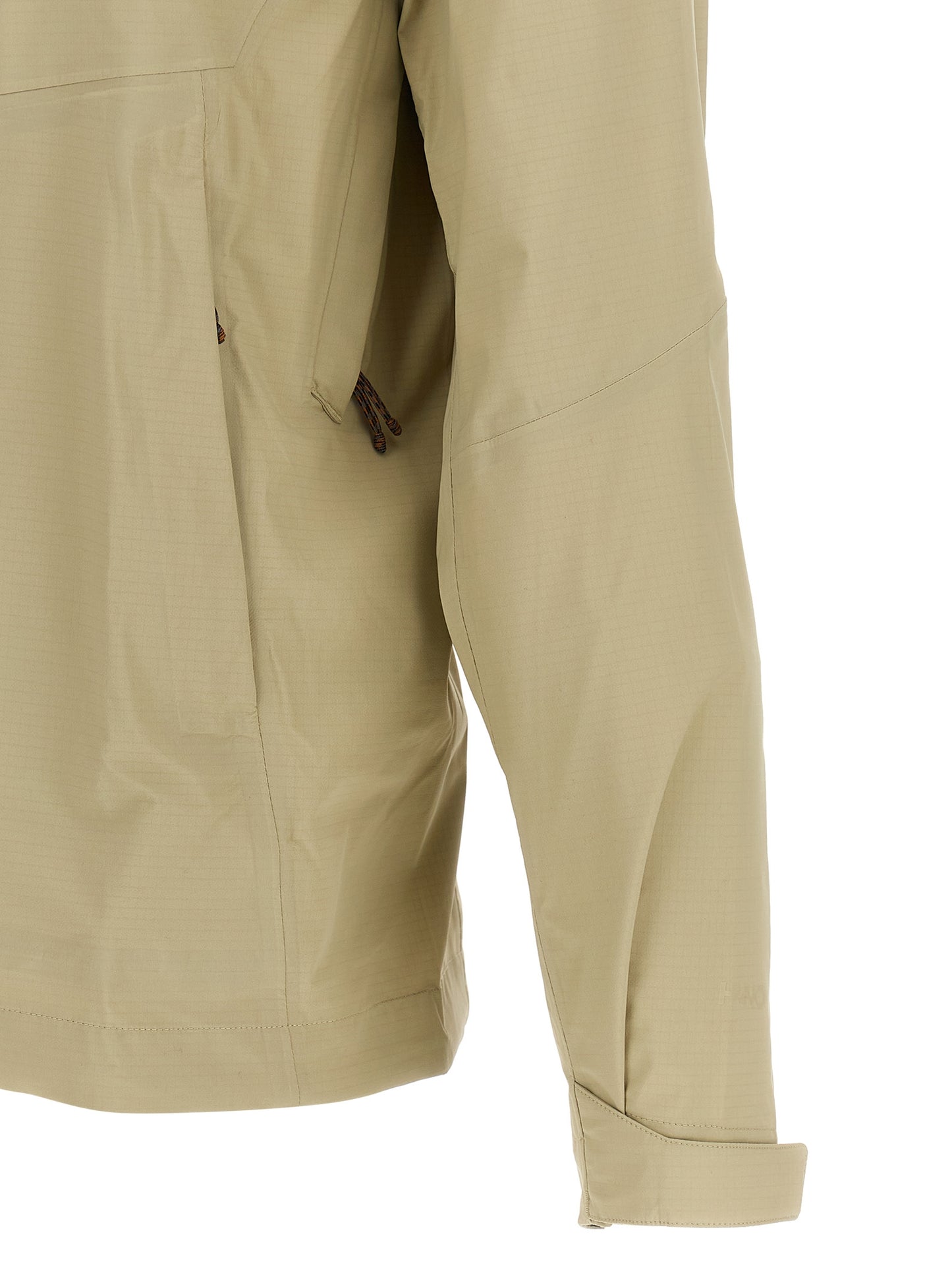 Beige Nylon Shell Jacket
