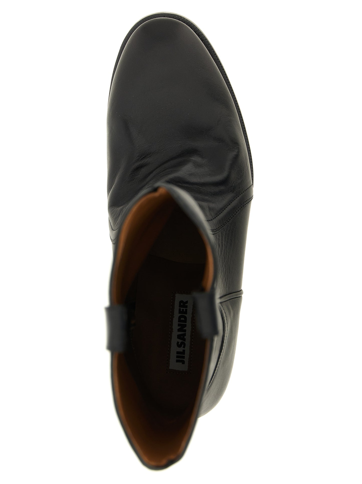 Black Calfskin Over The Knee
