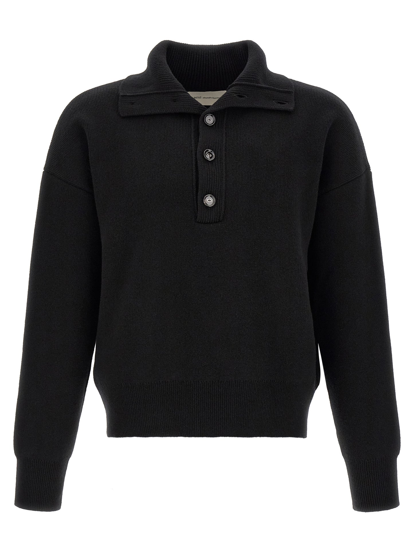 Black Wool Cardigan