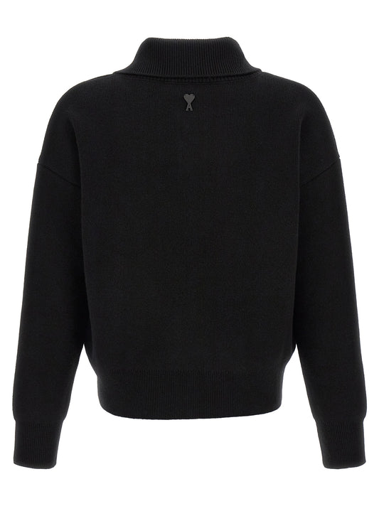 Black Wool Cardigan