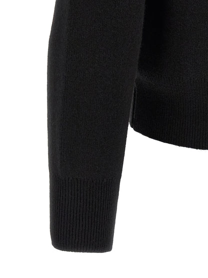 Black Wool Cardigan