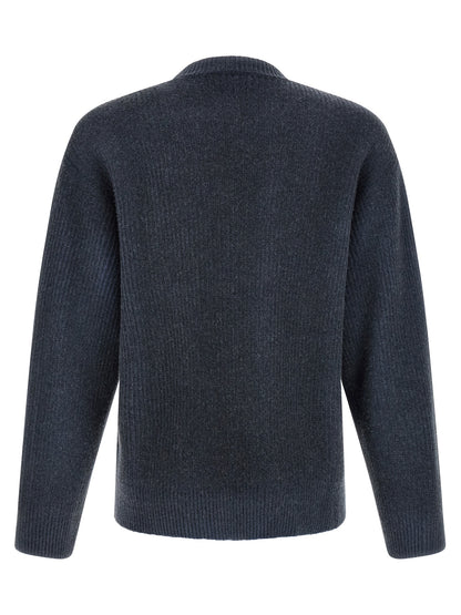 Blue Wool Cardigan