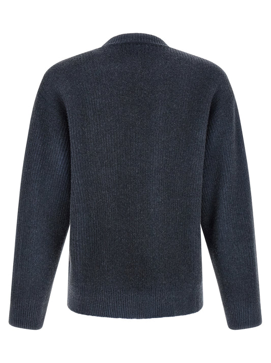 Blue Wool Cardigan