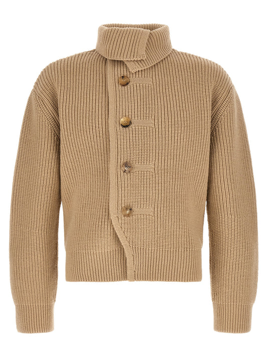 Beige Wool Cardigan